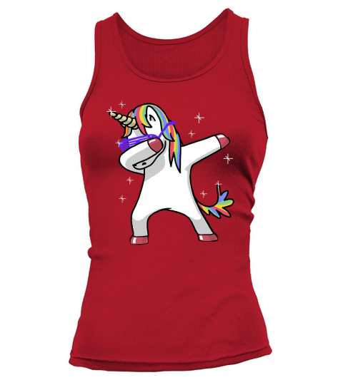 Dabbing Unicorn Shirt Dab Hip Hop Funny Magic Tank top Woman