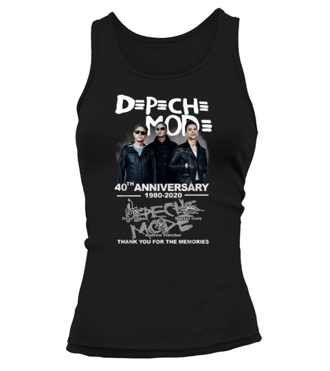 Depeche Mode 40th anniversary 1980-2020 signatures shirt Tank top Woman