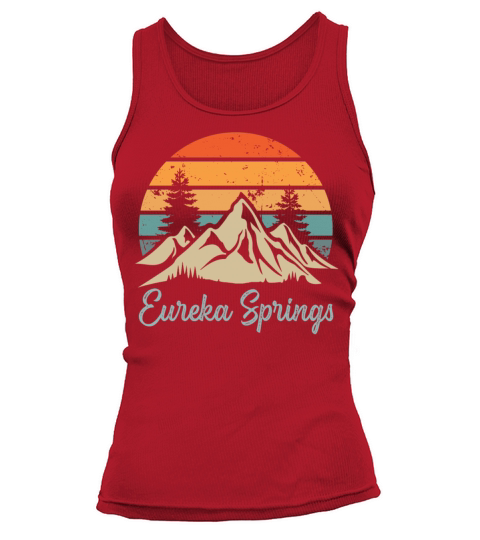Eureka Springs Retro Vintage Mountain Sunset Outdo Tank top Woman