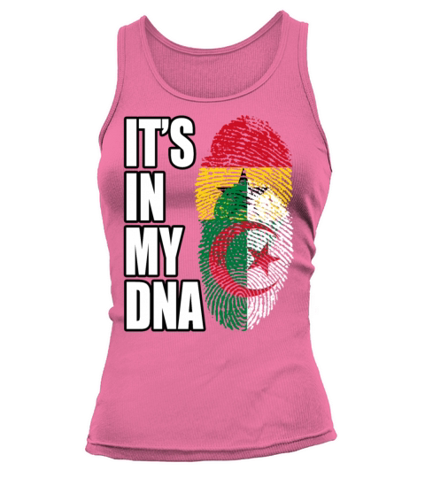 Ghanaian And Algerian Mix Heritage DNA Flag Tank top Woman