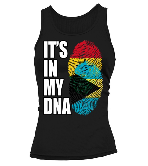Ghanaian And Bahamian Mix Heritage DNA Flag Tank top Woman
