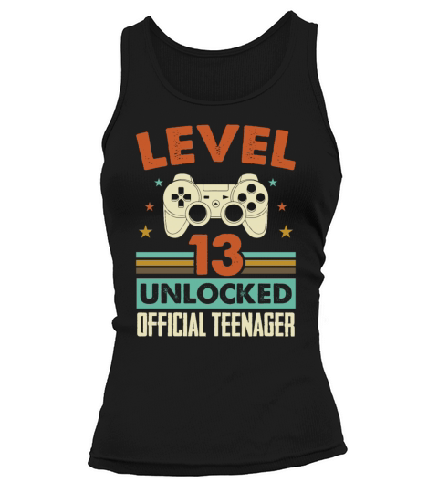 Level 13 Unlocked Official Teenager 13th Birthday Tank top Woman