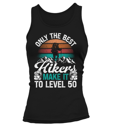 Level 50 Year Old Hiker Vintage 50th Birthday Tank top Woman