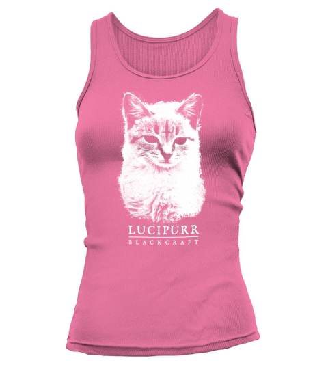 Lucipurr black craft cat Tank top Woman