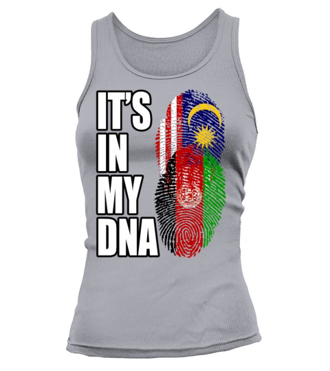 Malaysian And Afghanistan Mix Heritage DNA Flag Tank top Woman