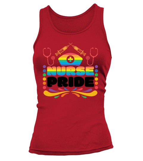 Nurse Pride Stethoscope Lesbian Gay LGBTQ Tank top Woman