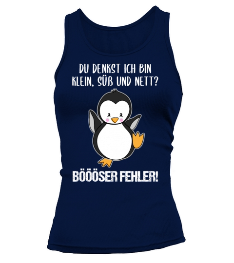 Penguin Small Sweet Nice Funny Quote Gift Tank top Woman