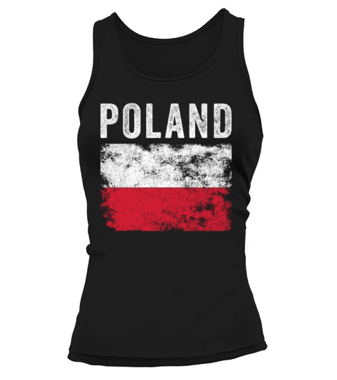 Poland Flag Distressed - Polish Flag Tank top Woman