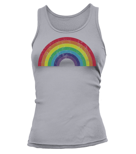 Rainbow Pride Vintage Shirt Design Tank top Woman
