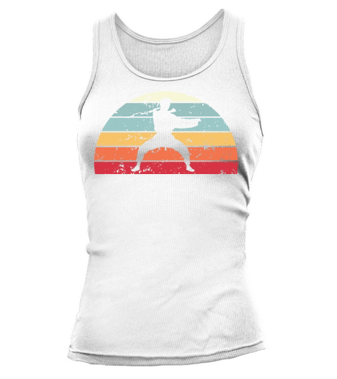 Retro Martial Arts Sunset Vintage Fight Sunrise Tank top Woman