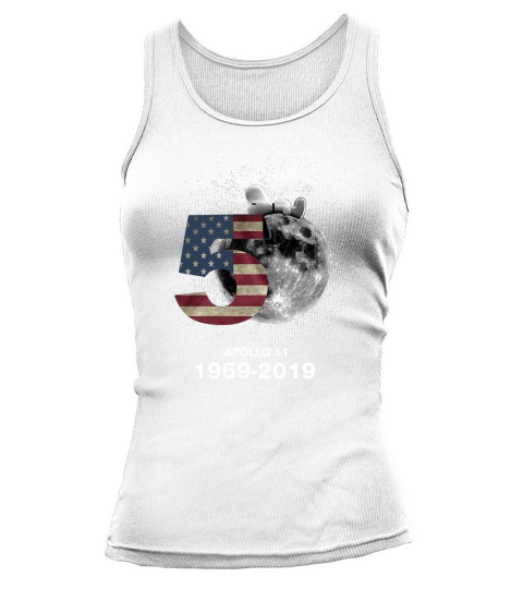 Snoopy 50th Anniversary Apollo 11 1969-2019 American flag shirt Tank top Woman