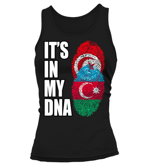 Tunisian And Azerbaijani Mix Heritage DNA Flag Tank top Woman