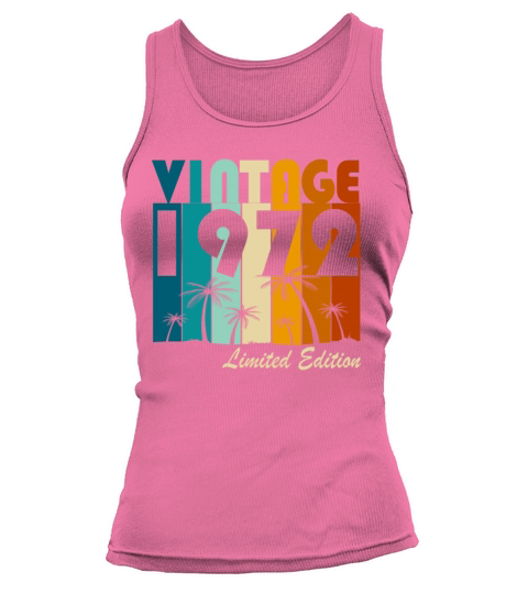 Vintage 1972 Vintage Retro Birthday Gift Tank top Woman