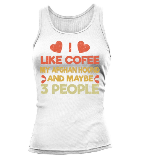 Vintage Pet Dog Like Coffee Love Afghan Hound Tank top Woman