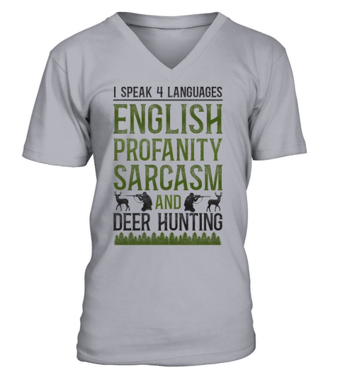 Buck Deer Hunting Hunter Vintage I V-Neck T-shirt