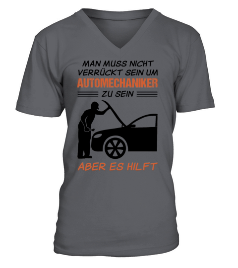 Car Mechanic Job Funny Quote Gift V-Neck T-shirt