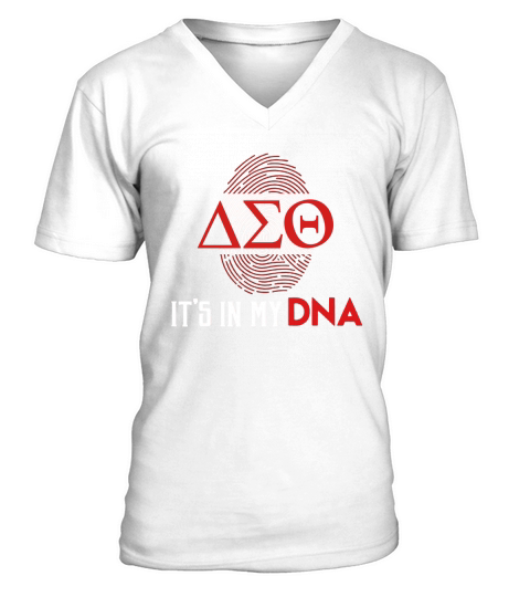 Delta DST Sigma Sorority Theta DNA Paraphernalia - Unisex Long Sleeve V-Neck T-shirt
