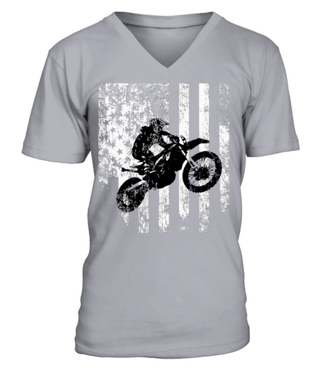 Dirt Bike Braap Funny Rider Motocross Racer Vintag V-Neck T-shirt