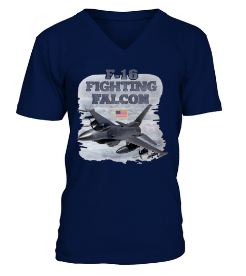 F 16 Fighting Falcon V-Neck T-shirt