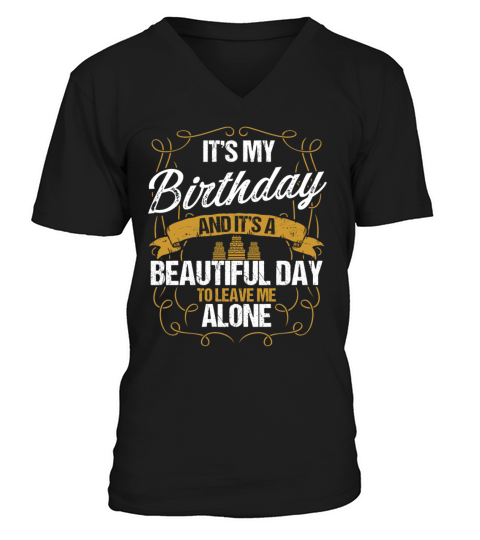 Funny Birthday Idea for Men Humor Sarcasm Birthday V-Neck T-shirt