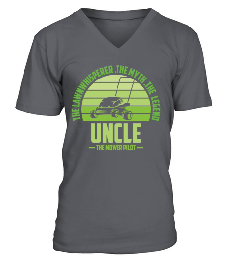 Funny Uncle Lawn Mowing Shirt Lawn Mower Mow Summe V-Neck T-shirt
