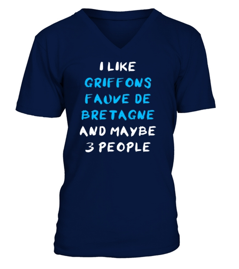 Griffon Fauve de Bretagne Funny V-Neck T-shirt