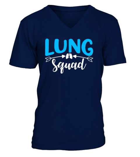 Lung Squad - RT RRT Pulmonologist Respiratory V-Neck T-shirt