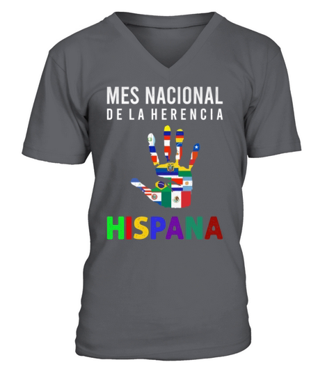 Mes Nacional De La Herencia Hispana - Hispanic Pri V-Neck T-shirt