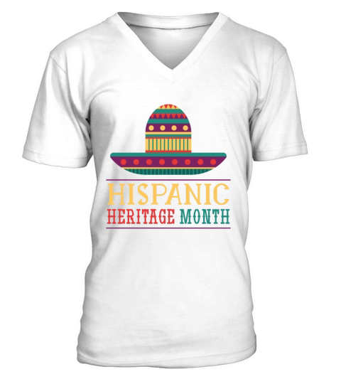 National Hispanic Heritage Month V-Neck T-shirt