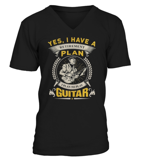 PLAY GUITAR FOREVER V-Neck T-shirt