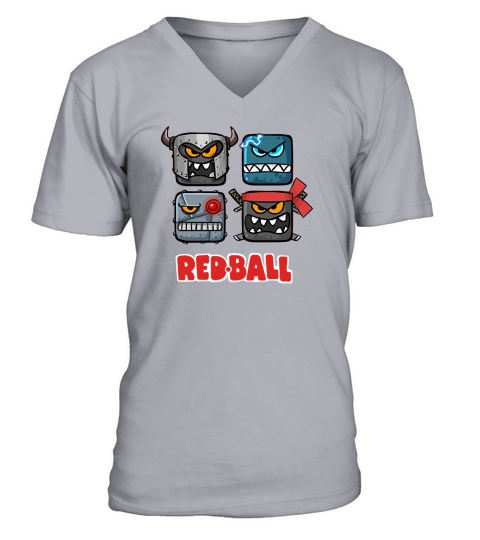 Red ball 4 bad boxes V-Neck T-shirt