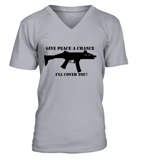 Scorpion Evo Give Peace a Chance - Ladies Flowy Tank V-Neck T-shirt