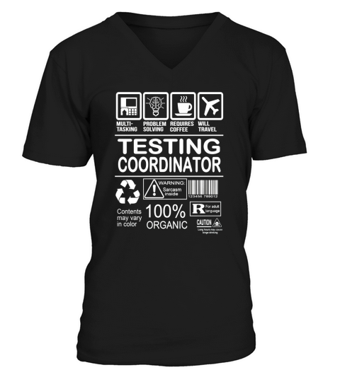 TESTING COORDINATOR FMultiold V-Neck T-shirt