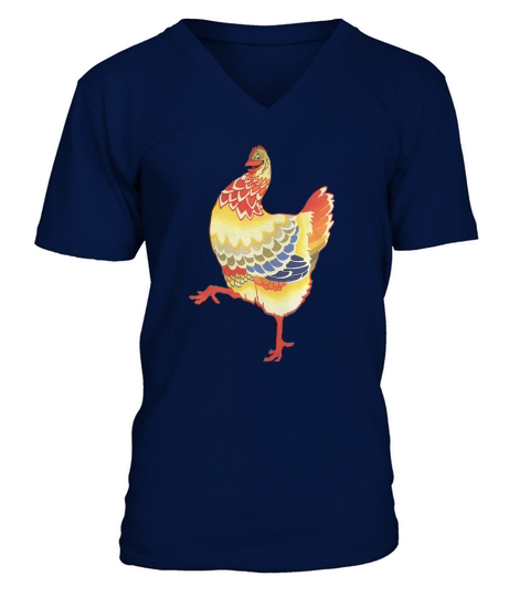 vintage chicken V-Neck T-shirt