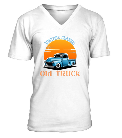 Vintage classic old truck V-Neck T-shirt