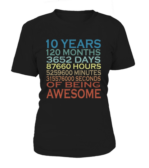 10 Years Old Birthday Vintage Women's T-Shirt