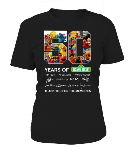 50 years of 123 Sesame Street 1969 2019 thank you for the memories shirt Women's T-Shirt