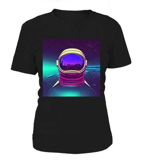Astronaut Retro Synhwave outrun aesthetics Women's T-Shirt