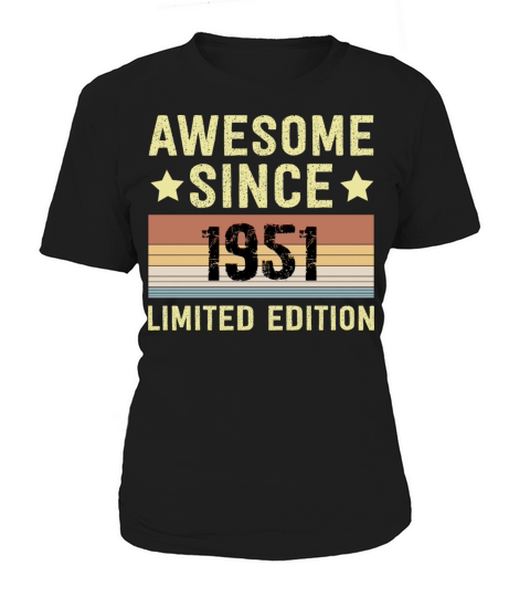 Awesome Since 1951 Retro 73 Years Old Birthday Women's T-Shirt