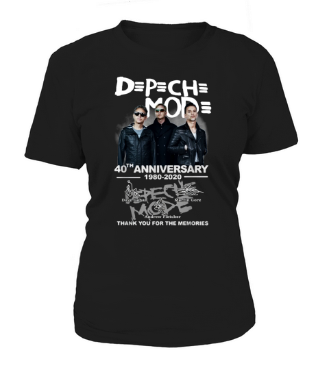 Depeche Mode 40th anniversary 1980-2020 signatures shirt Women's T-Shirt