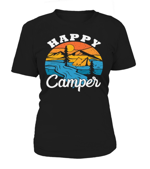Happy Camper Camping Retro Women's T-Shirt