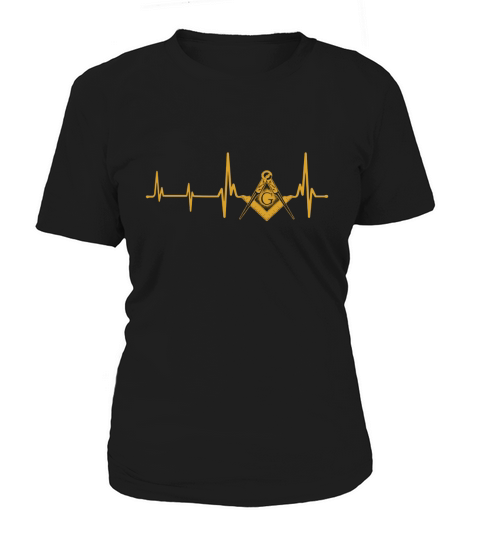 Heartbeat Of A Freemason Logo T-Shirt - Masonic T-shirt Women's T-Shirt