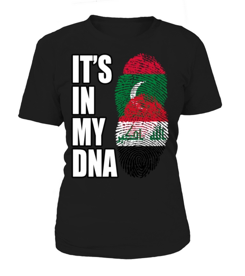 Maldivian And Iraqi Mix Heritage DNA Flag Women's T-Shirt