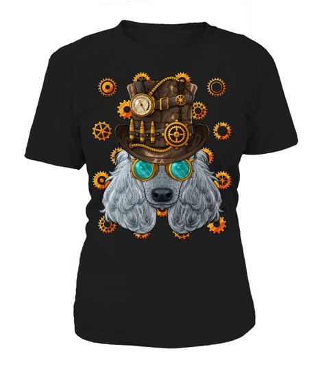 Steampunk Poodle Medieval Victorian Steam Powered Women's T-Shirt