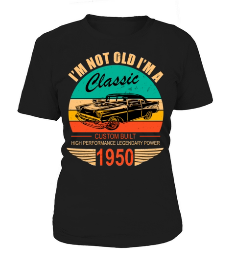 Vintage 1950 Classic Car Apparel For Legends Women's T-Shirt
