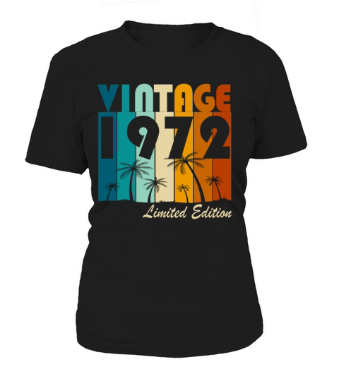 Vintage 1972 Vintage Retro Birthday Gift Women's T-Shirt