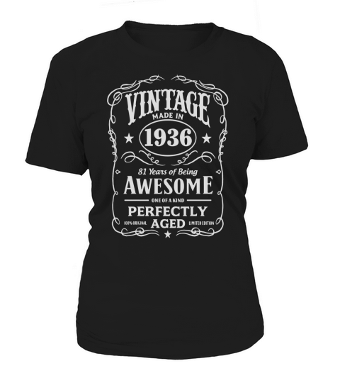 Vintage Made In 1936 Birthday Gift T-Shirt Women's T-Shirt