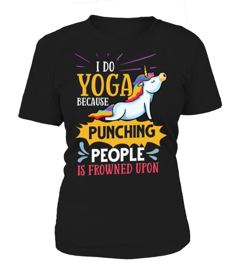 Yoga Unicorn Beginner Workout Quotes Meditation Women's T-Shirt