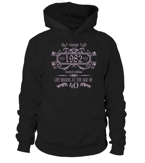 40th Birthday Gifts for Women Ladies Royal Vintage Hoodie Unisex
