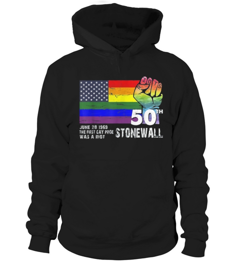 90s Style Stonewall Riots 50th Nyc Gay Pride Lgbt Rights 2019 Hoodie Unisex